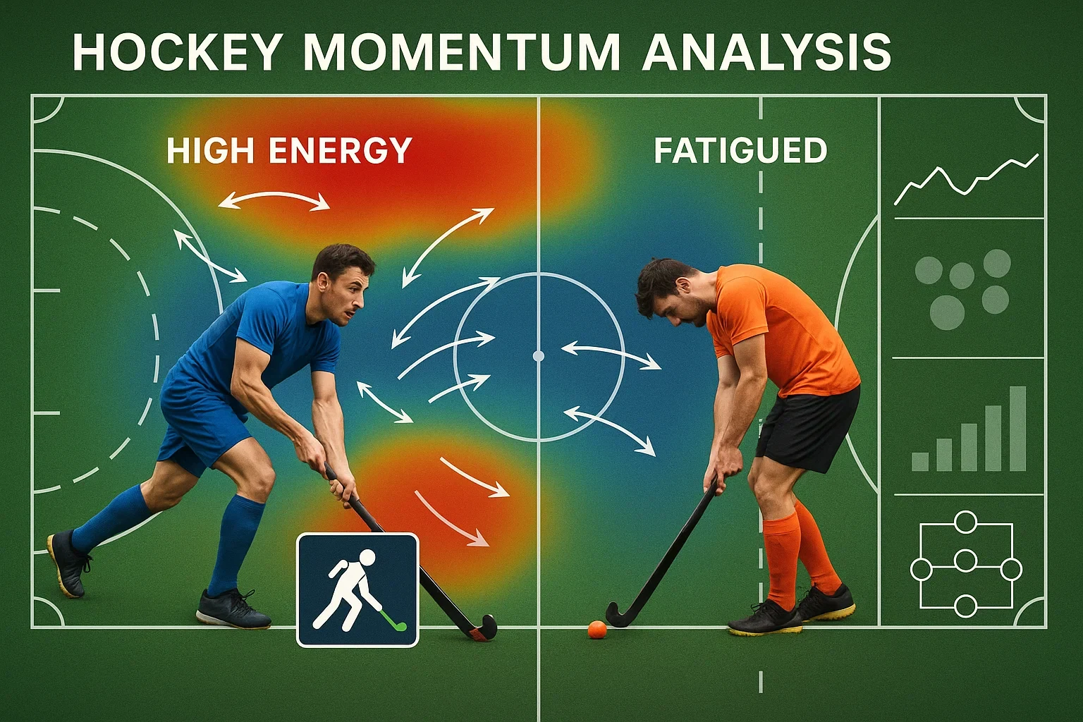 Momentum herkennen bij hockey wedstrijden met lichaamstaal en tactische signalen